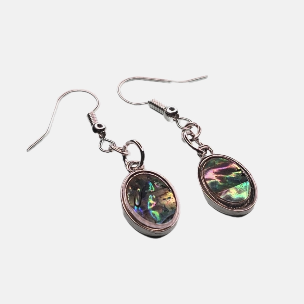 🤍3/$30 Abalone Shell Silver Plated Dangle Earrings